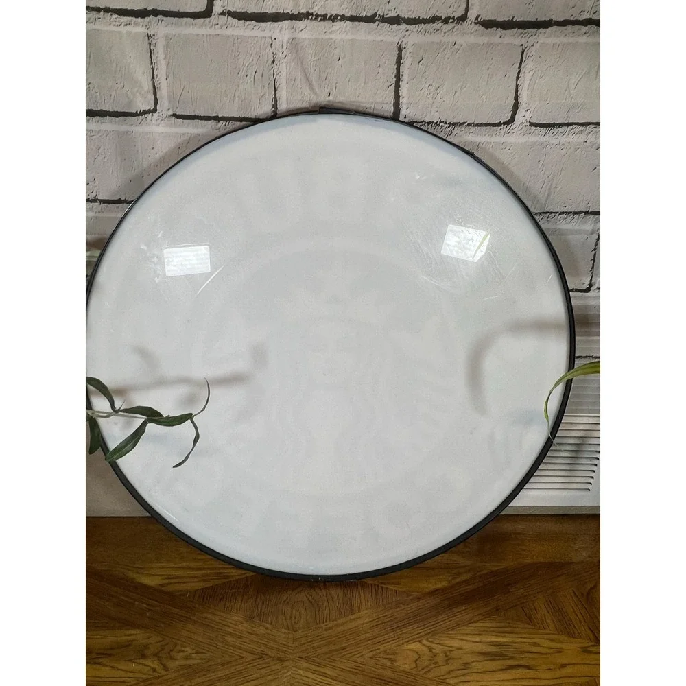 Starbucks Coffee Double Sided Light Box Sign Round Siren Logo Advertising Decor